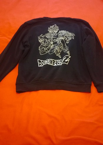 erkek Anime. Siyah Baskılı Dragon Ball Sweatshirt - Görsel 2