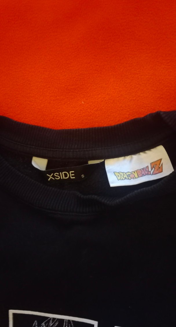 erkek Anime. Siyah Baskılı Dragon Ball Sweatshirt - Görsel 4