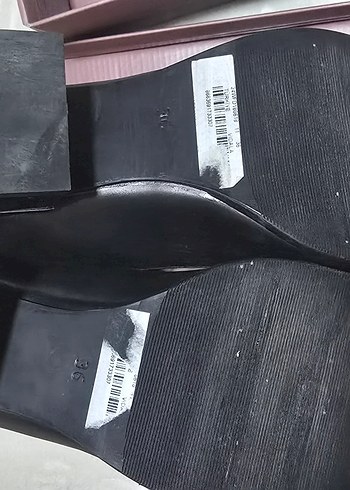 DERIMOD Siyah Kadın Topuklu Ofis Ayakkabısı - Görsel 3