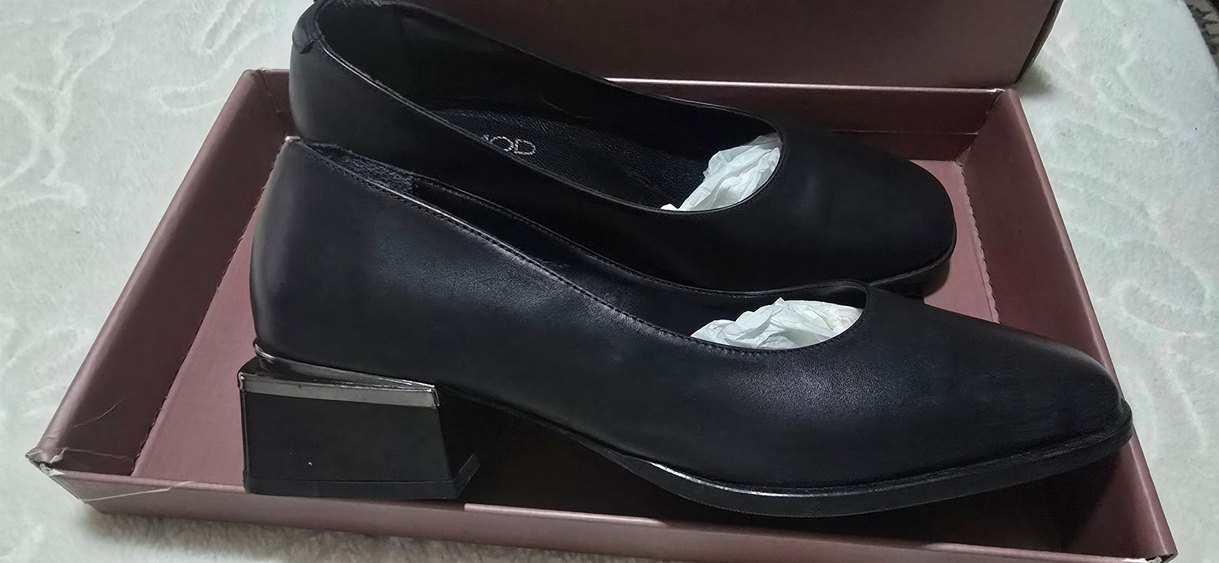 DERIMOD Siyah Kadın Topuklu Ofis Ayakkabısı - Görsel 2