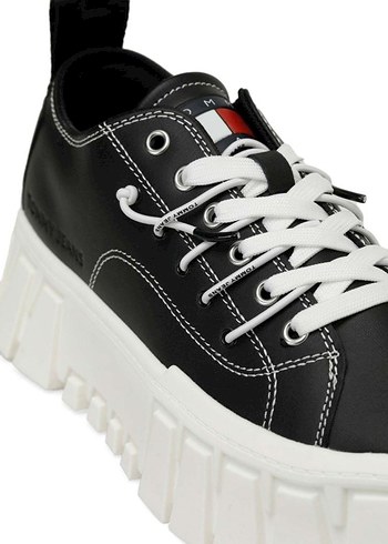 Tommy Hilfiger Siyah Platform Spor Ayakkabı - Görsel 3