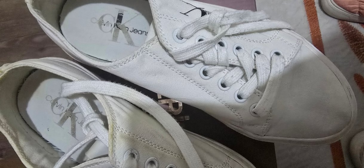 Calvin Klein Beyaz Kadın Dolgu Topuklu Spor Ayakkabı - Görsel 2