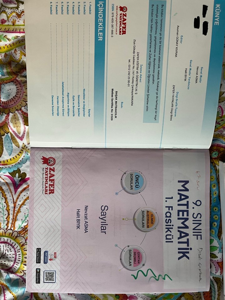 9. Sınıf Matematik Soru Bankası Fasikül Seti - Görsel 2