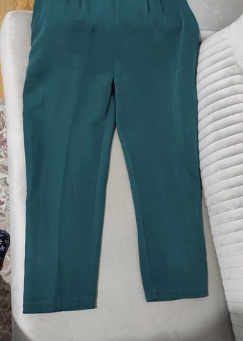 Düğmeli Cep Detaylı Kumaş Pantolon - Görsel 9