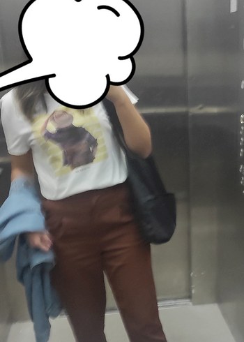 Kadın Kahverengi Pilili Kumaş Pantolon - Görsel 9