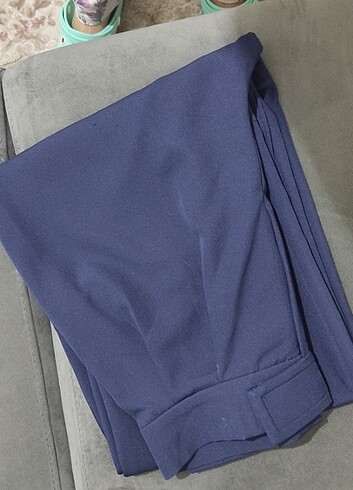 Lacivert Palazzo Pantolon  - Görsel 5