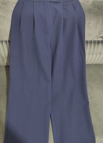 Lacivert Palazzo Pantolon  - Görsel 7