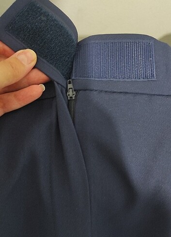 Lacivert Palazzo Pantolon  - Görsel 8