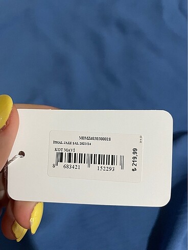 Mızalle kot mavi şal - Görsel 7