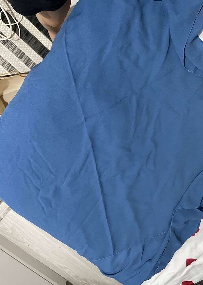 Mızalle kot mavi şal - Görsel 5