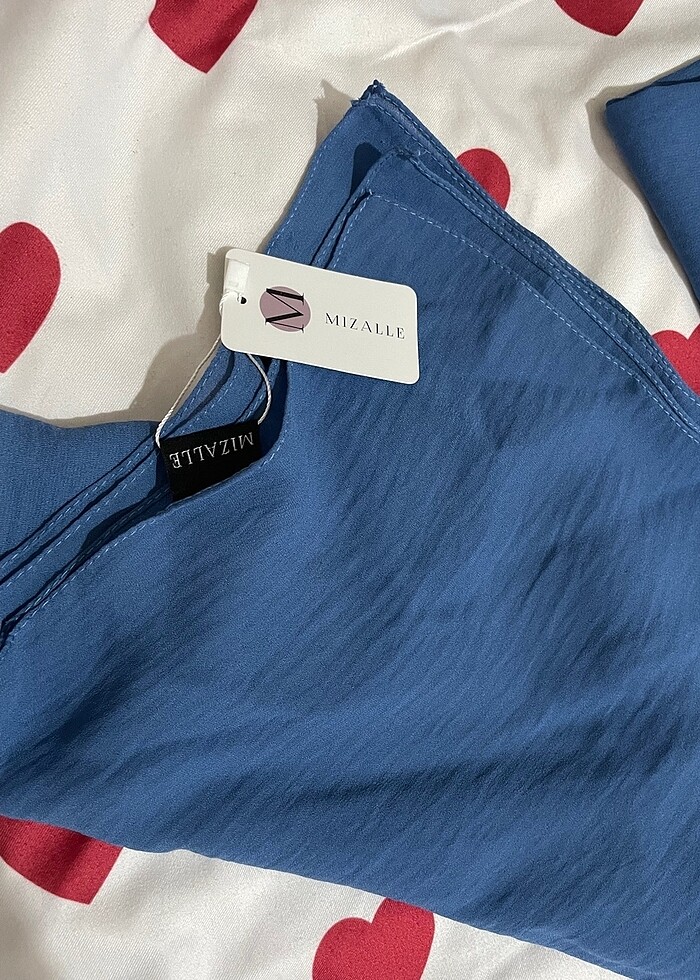 Mızalle kot mavi şal - Görsel 3