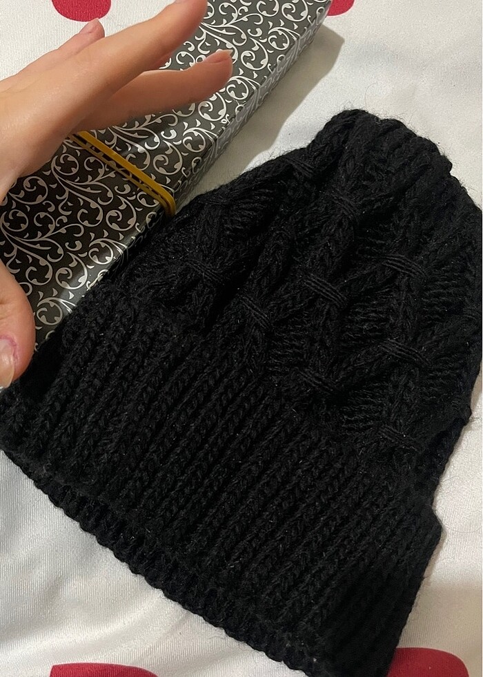 Kışlık örgü bere - Görsel 4