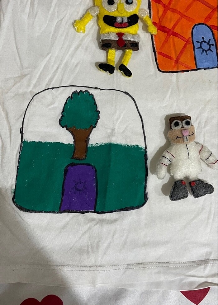 Süngerboob figürlü tişört - Görsel 3