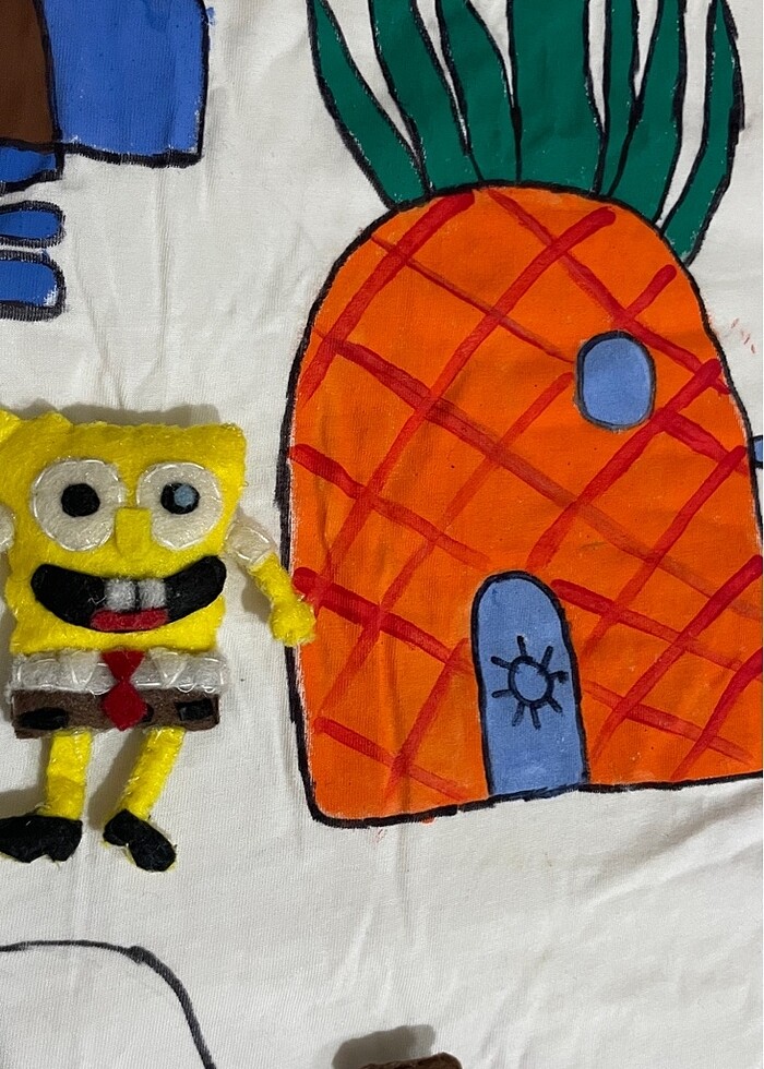 Süngerboob figürlü tişört - Görsel 5