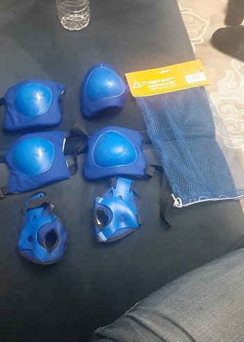 Mavi Motosiklet Diz Koruyucu Seti Velcro - Görsel 2