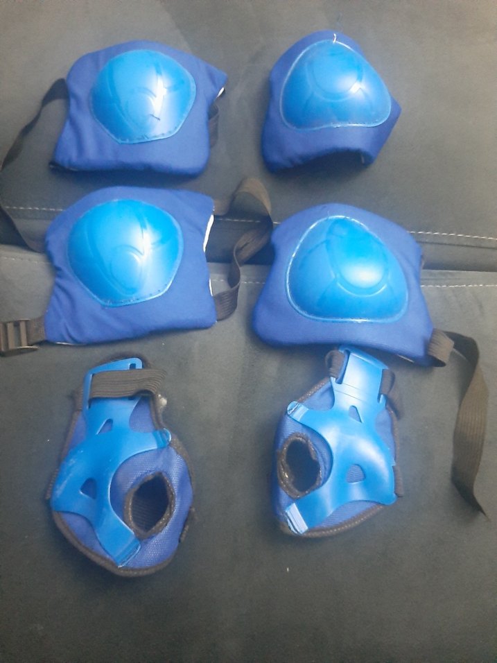 Mavi Motosiklet Diz Koruyucu Seti Velcro - Görsel 3