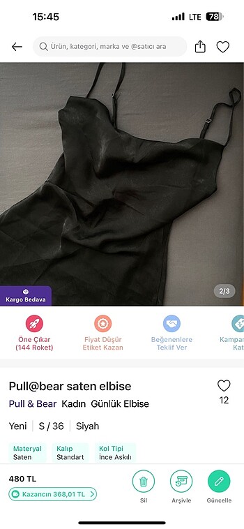 s Beden Pull &bear elbise