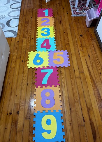 Renkli Sayılar Çocuk Yapbozu Matı - Görsel 2