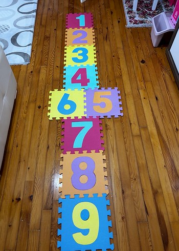 Renkli Sayılar Çocuk Yapbozu Matı - Görsel 3