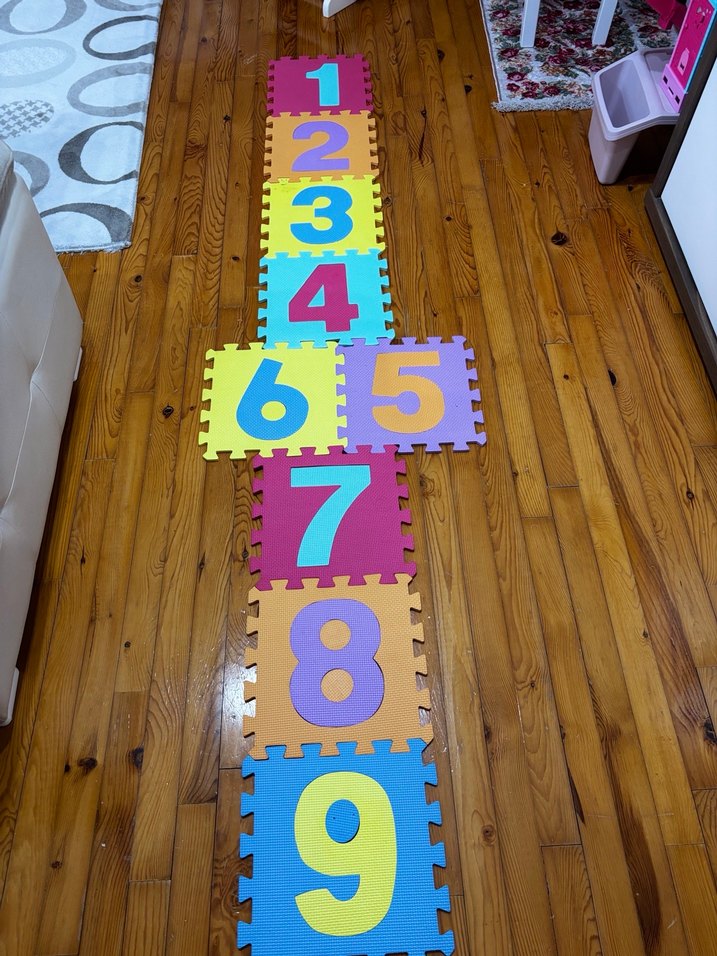 Renkli Sayılar Çocuk Yapbozu Matı - Görsel 2