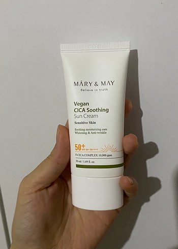 Mary May Vegan CICA Soothing Güneş Kremi SPF50+ - Görsel 5