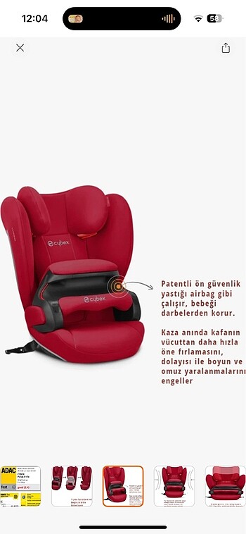 9- 36 kg Beden Cybex Oto Koltuğu