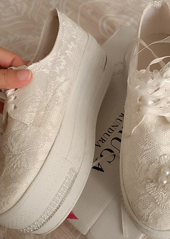 gelinlik ayakkabısı spor - Görsel 4