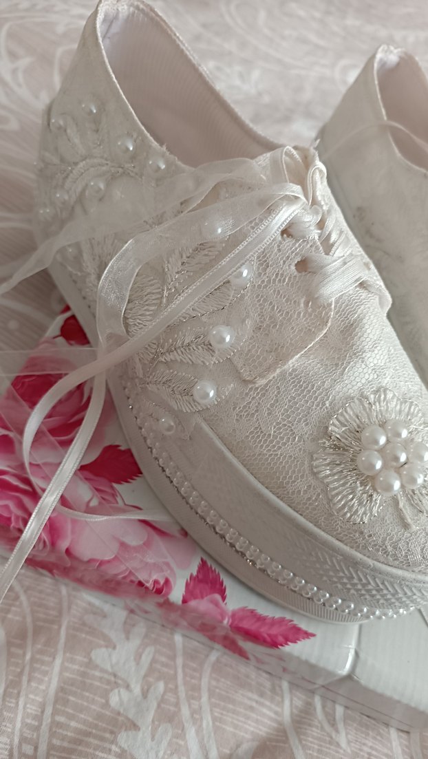 gelinlik ayakkabısı spor - Görsel 3