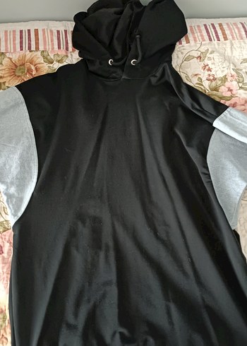 kot Siyah Kapüşonlu Kadın Sweatshirt