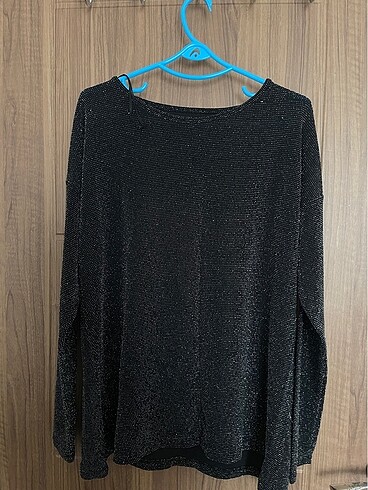 s Beden Simli oversize bluz