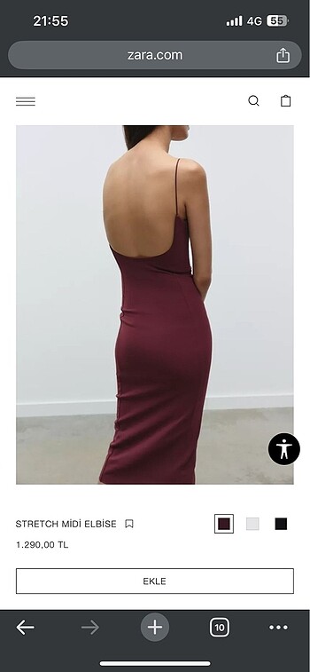 Zara Zara midi elbise