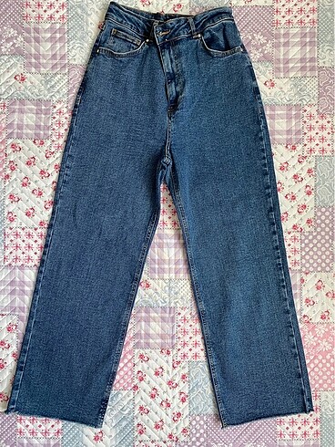 Yüksek Bel Straight Fit Kadın Jean Pantolon