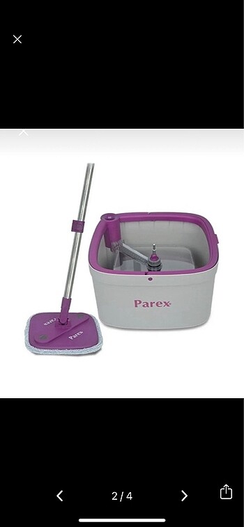 Parex Temiz su-kirli su ayiran set mop - Görsel 2