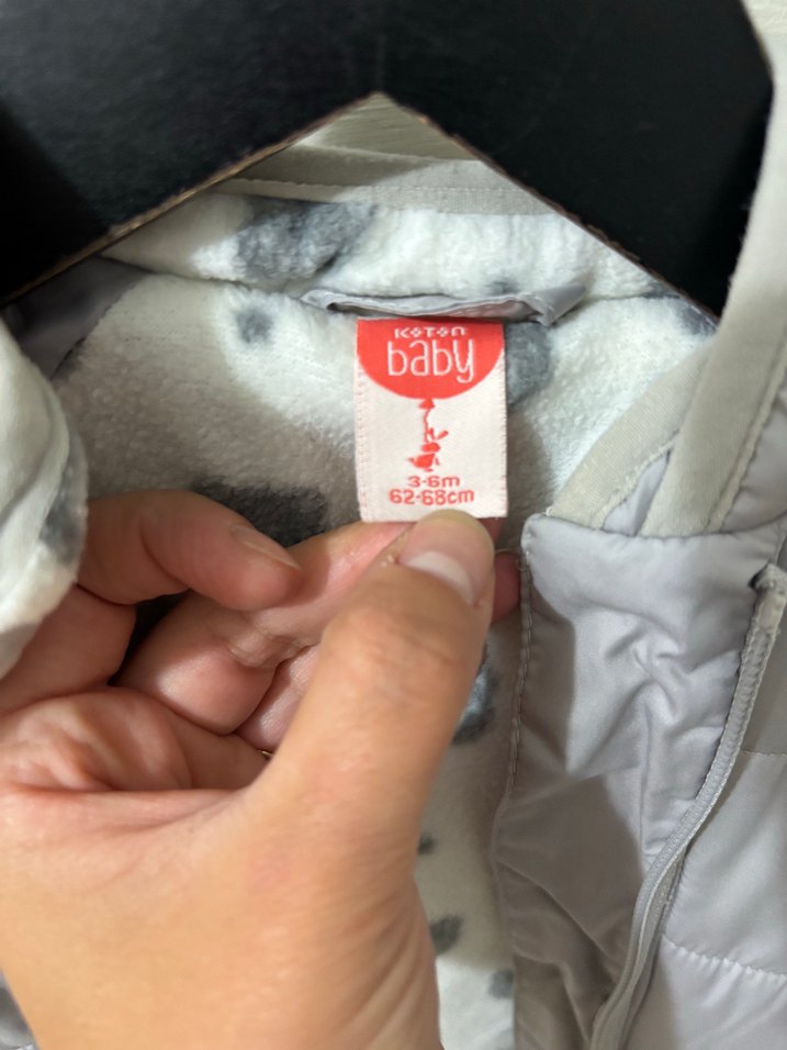 Gri Bebek Fermuarlı Polar Tulum - Görsel 3