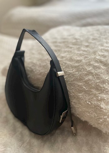 Siyah Deri Minimalist Kadın Çanta - Görsel 4