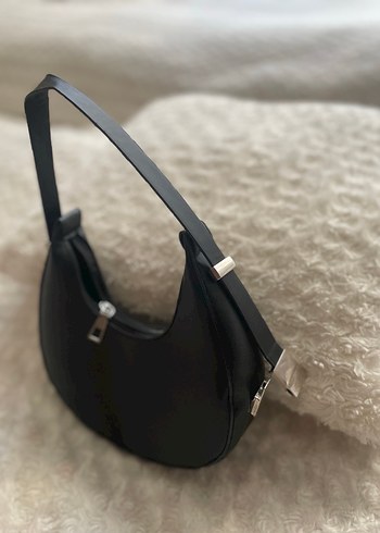 Siyah Deri Minimalist Kadın Çanta - Görsel 2