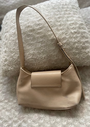 Bej Deri Minimalist Kadın Çantası - Görsel 3