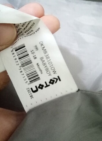 12-18 Ay Beden siyah Renk Yelek 