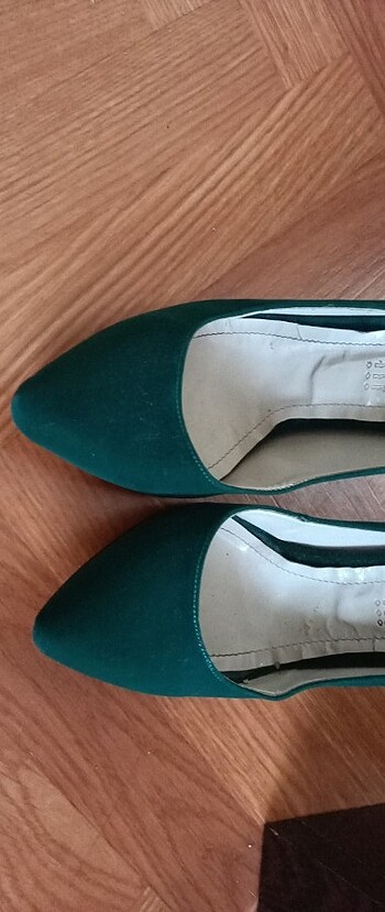 37 Beden yeşil Renk Stiletto topuklu ayakkabı 