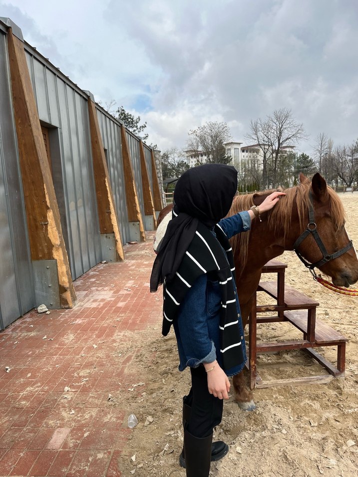 Düğmeli Mavi Kadın Denim Ceket - Görsel 3