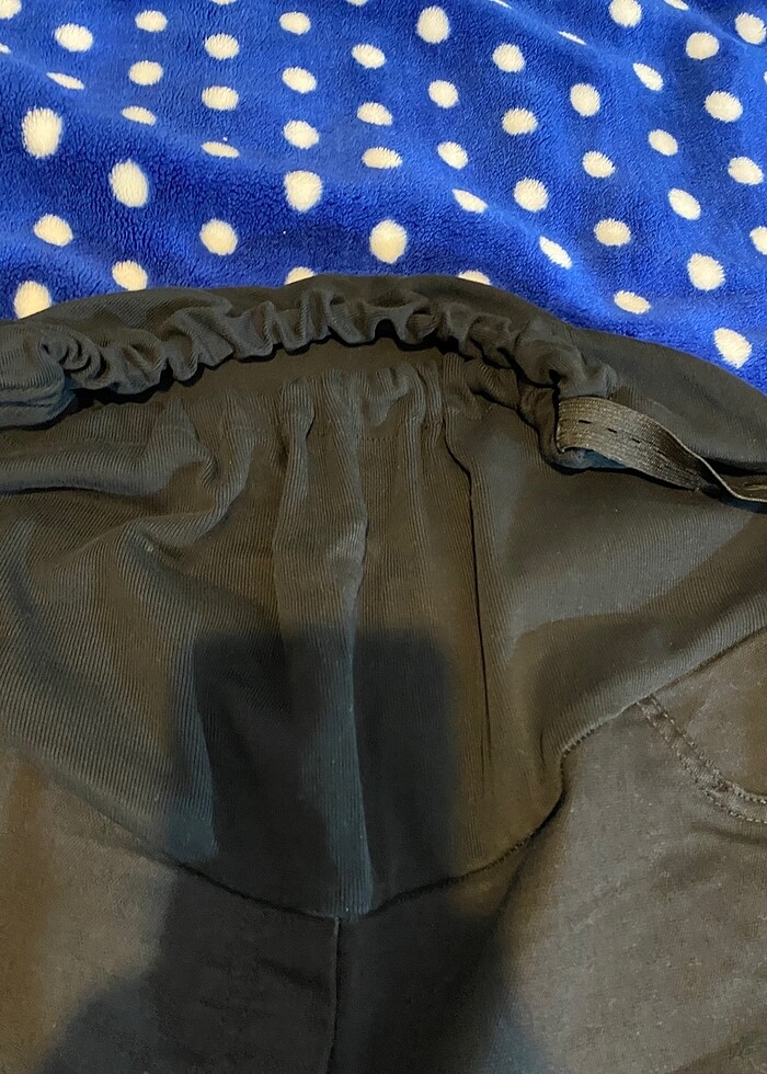 Siyah hamile pantolon bel ayarlı pantolon çok kullanışlı - Görsel 2