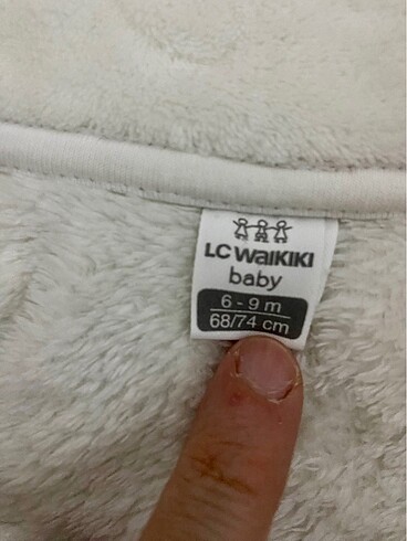 LCW kız bebek peluş mont 6 - 9 ay - Görsel 3