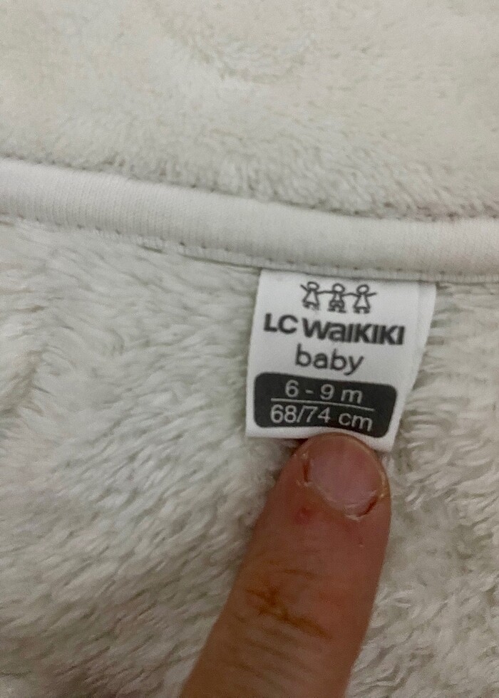 LCW kız bebek  peluş mont 6 - 9 ay - Görsel 3