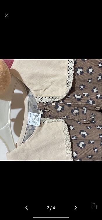 LC Waikiki LCW süslü bebek elbise leopar bebek elbise 18 24 ay. Doğum günü