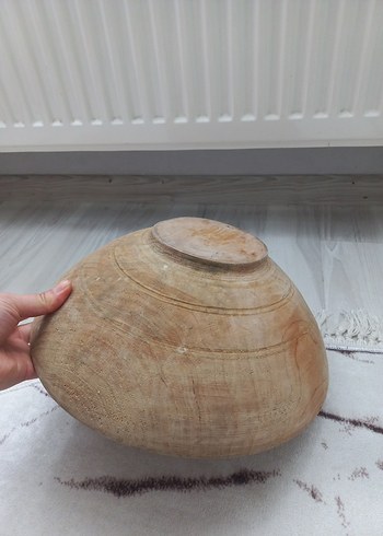 Diğer Bej Parlak Ahşap Kase