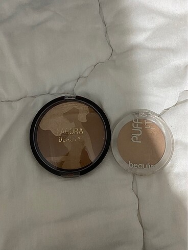 Pudra + bronzer, highlighter