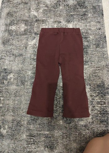 LC Waikiki Kız Çocuk Kahverengi Süet Düğmeli Pantolon