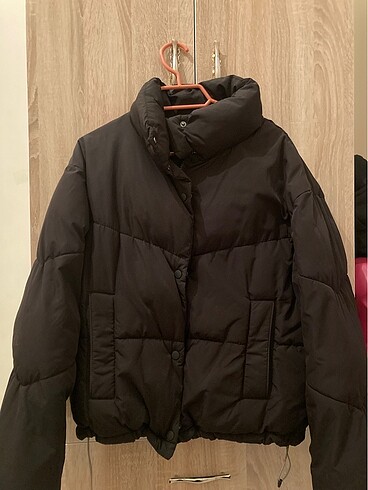 Pull bear siyah mont