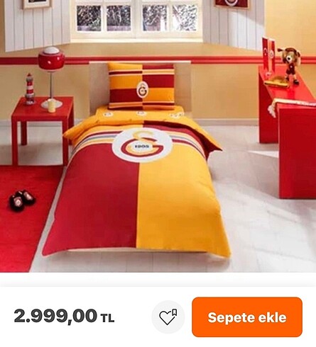 Taç Tek kişilik Galatasaray lisanslı Taç nevresim takımı
