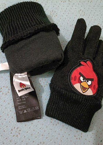 Erkek Çocuk Örgü Polar Eldiven Angry Birds - Görsel 3